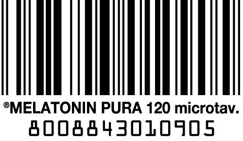 Barcode Melatonina Pura 120 microtavolette