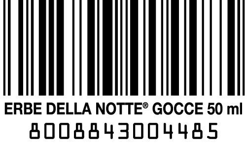 Barcode Erbe della Notte gocce