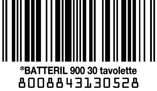 Barcode Batteril 30 tavolette