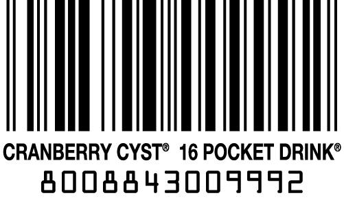 Barcode Cranberry Cyst pocket drink