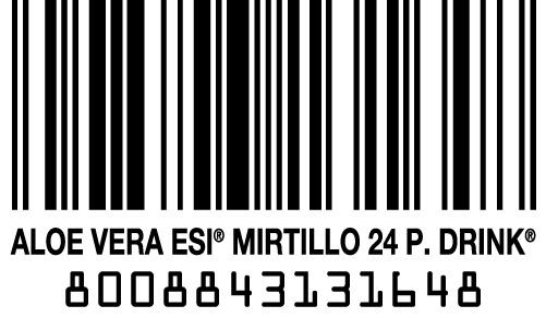 Barcode Aloe Vera Juice Concentrate with Bilberry