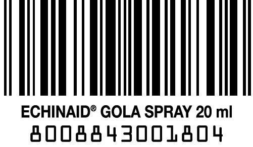 Barcode Echinaid Throat spray Alcohol-free