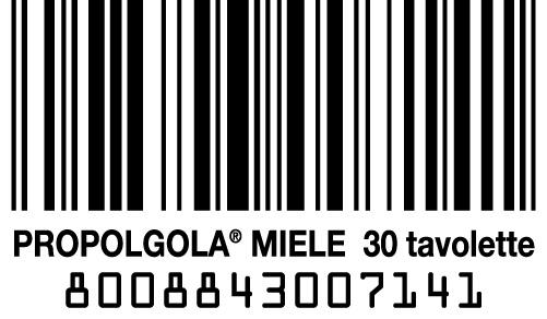 Barcode Propolaid tavolette gola Miele
