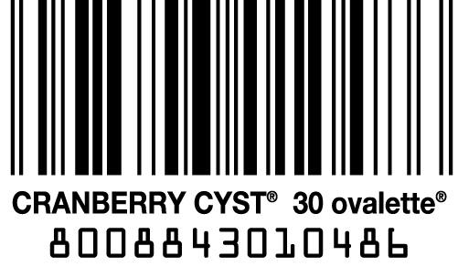 Barcode Cranberry Cyst tablets