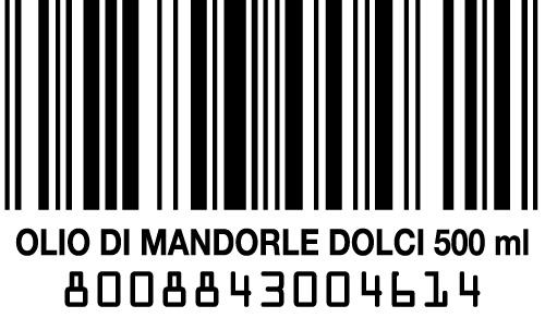 Barcode Olio di Mandorle Dolci 500 ml